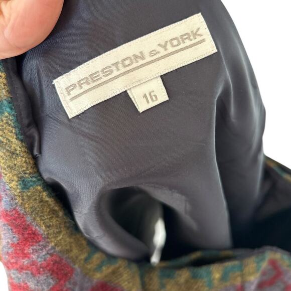 Women's Preston & York Southwest Aztec Wool Blanket Skirt Size 16 - Picture 6 of 6